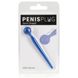 PENIS PLUG Plug Penis Stop Sperm 8cm - Diamètre 4-8mm Bleu